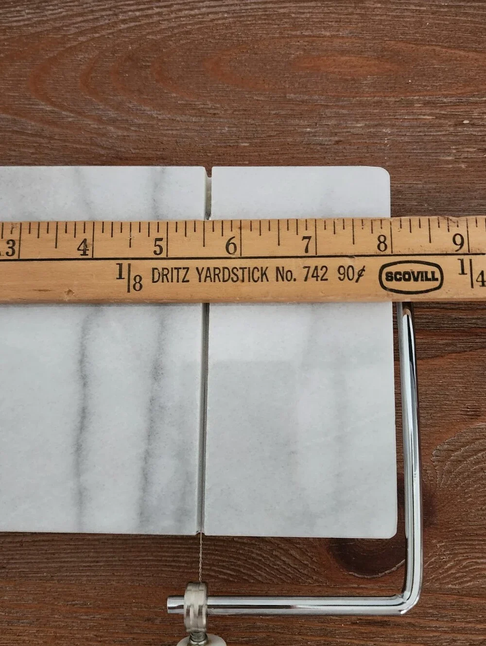 White Marble Cheese Slicer